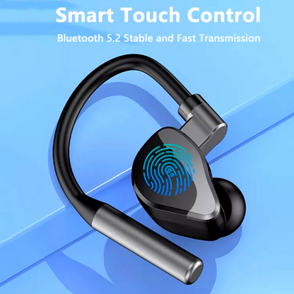 Wireless Bluetooth 5.2 Earpiece Headset Driving Trucker Earbuds Noise Cancelling