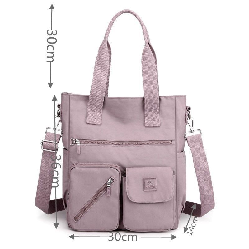 Waterproof Nylon Oxford Crossbody Bag Large Handbag Shoulder Purse 30*14*36 CM