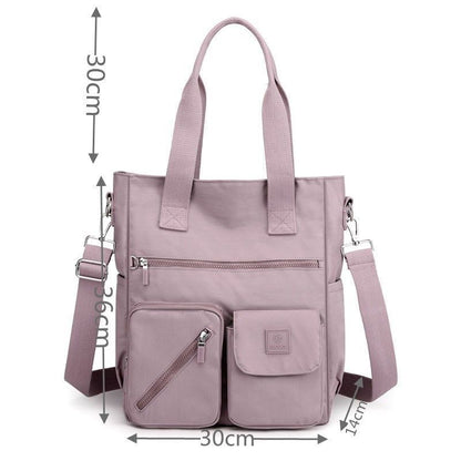Waterproof Nylon Oxford Crossbody Bag Large Handbag Shoulder Purse 30*14*36 CM