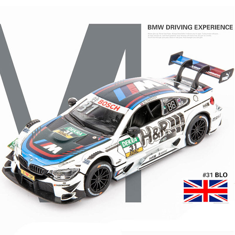 1/32 BMW M4 DTM Model Car Diecast Toy Vehicle Boys Toys Kids Gift Tom Blomqvist