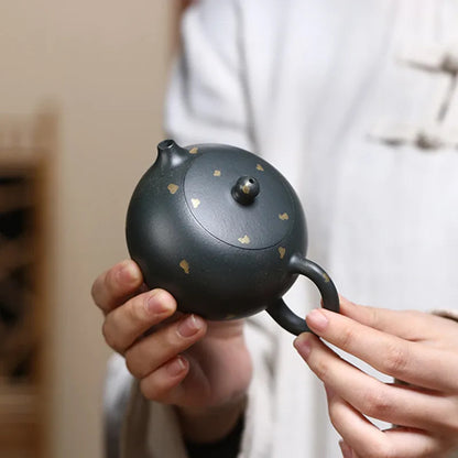 Chinese Yixing Teapot Handmade Zisha Xishi Tea Pot Beauty Tea Infuser Kettle