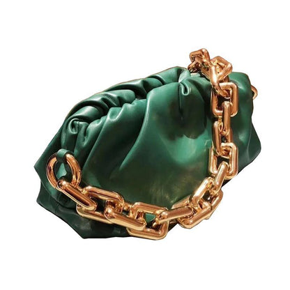 Acrylic Chain Handbag Large-Capacity Soft Zipper Shoulder Bag Underarm Handbag