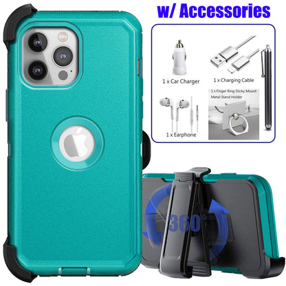 For Apple iPhone 14 Clip Belt Holster Case Shockproof Phone Cover Accessories