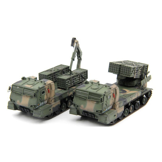 UNISTAR 1/72 Chinese Type 11 Rocket Launcher+Supply Vehicle Model Armored Window