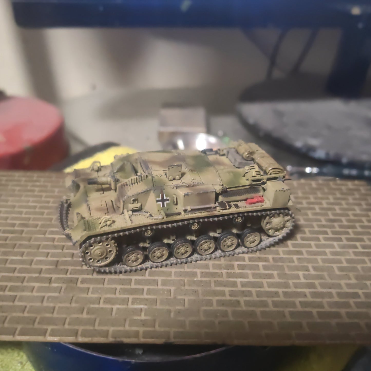 Homemade 1/72 German No.3A Assault Gun Tank Finished Model Toys Ornaments