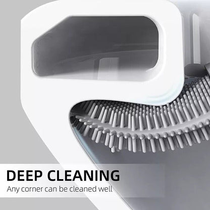 Cepillo de baño con cerdas de silicona para baño con soporte Cepillo de limpieza