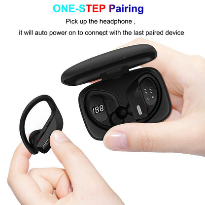 Bluetooth Headset 5.0 TWS Wireless Earphones Earbuds Headphones Stereo Ear Hook