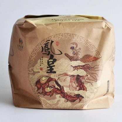2018 TuLin Phoenix Ripe Puer Tea "China Feng Huang" Pu Er Shu Pu-erh Tea 357g