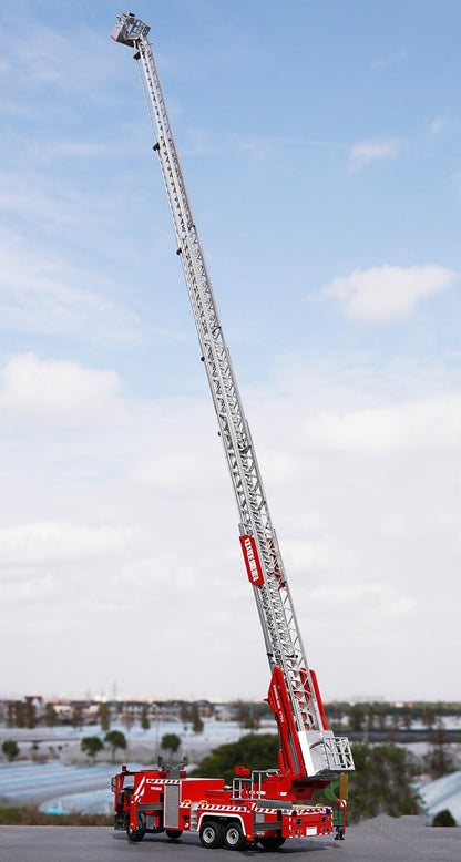 1:48 ZOOMLINE 53M AERIAL LADDER FIRE FIGHTING TRUCK Recue Vehicle Diecast Model