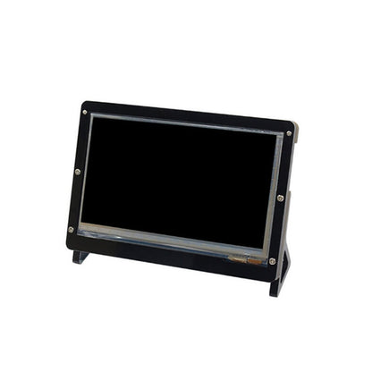 Black Front & Back Shell + Base + Screws For Raspberry Pi 2 B 7 inch LCD Screen