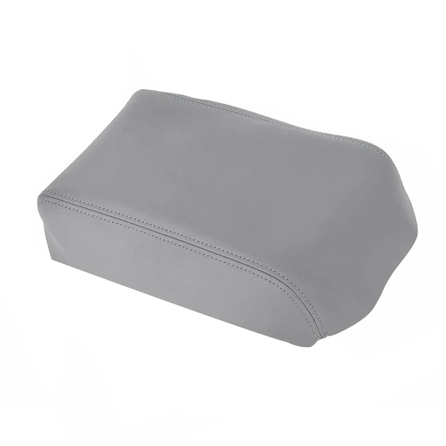 Breathable Center Console Lid Armrest Leather Cover Trim Gray For Toyota 4Runner