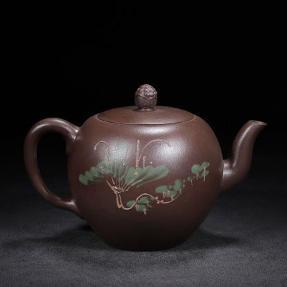 l-0Chinese Yixing Zisha Clay Handmade Exquisite Teapot （美人肩 底款：周桂珍）