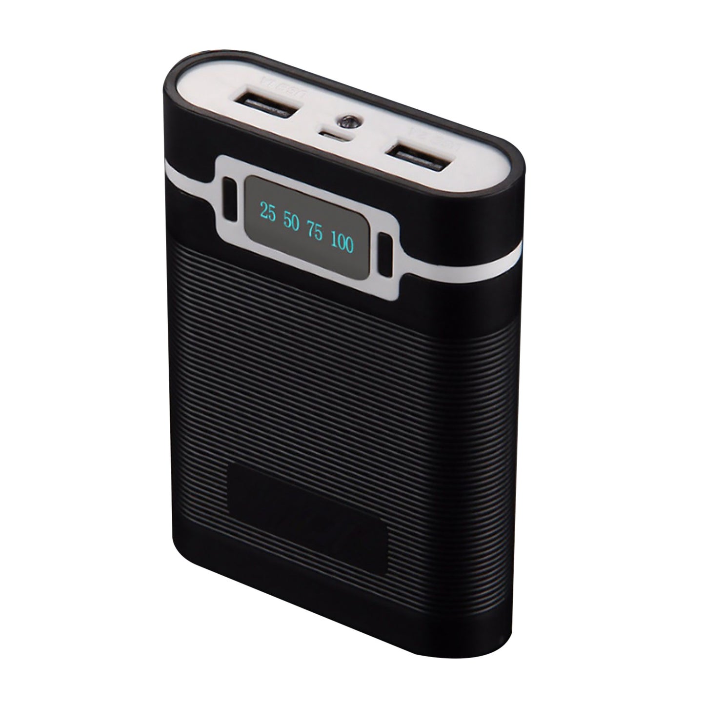 Dual USB Ports 5V/2.5A 2000-12000mAh Power Bank DIY Case For 4*18650 Battery ss
