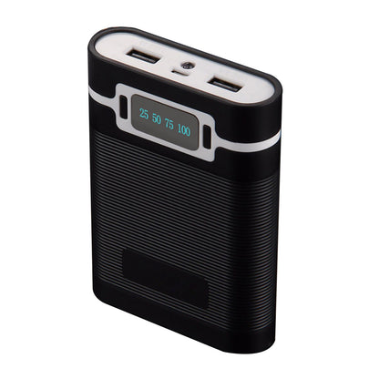 Dual USB Ports 5V/2.5A 2000-12000mAh Power Bank DIY Case For 4*18650 Battery ss