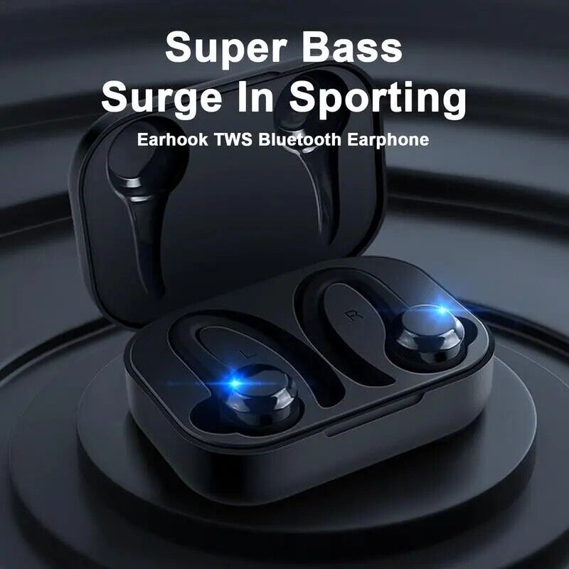 2023 Ear hook Headphones Bluetooth 5.0 Wireless Headband Earbuds Headset Stereo