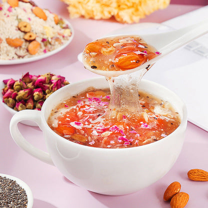 500g Rose, Red Date, and Silver Fungus Lotus Root Starch Mix 玫瑰红枣银耳藕粉羹