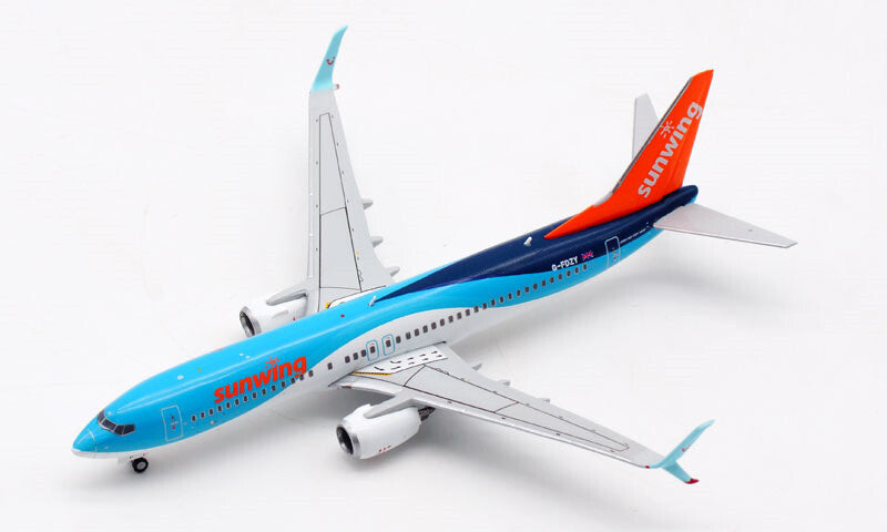 JC Wings Sunwing Airlines B737-800 G-FDZY 1:400 DIECAST plane Pre-builded Model