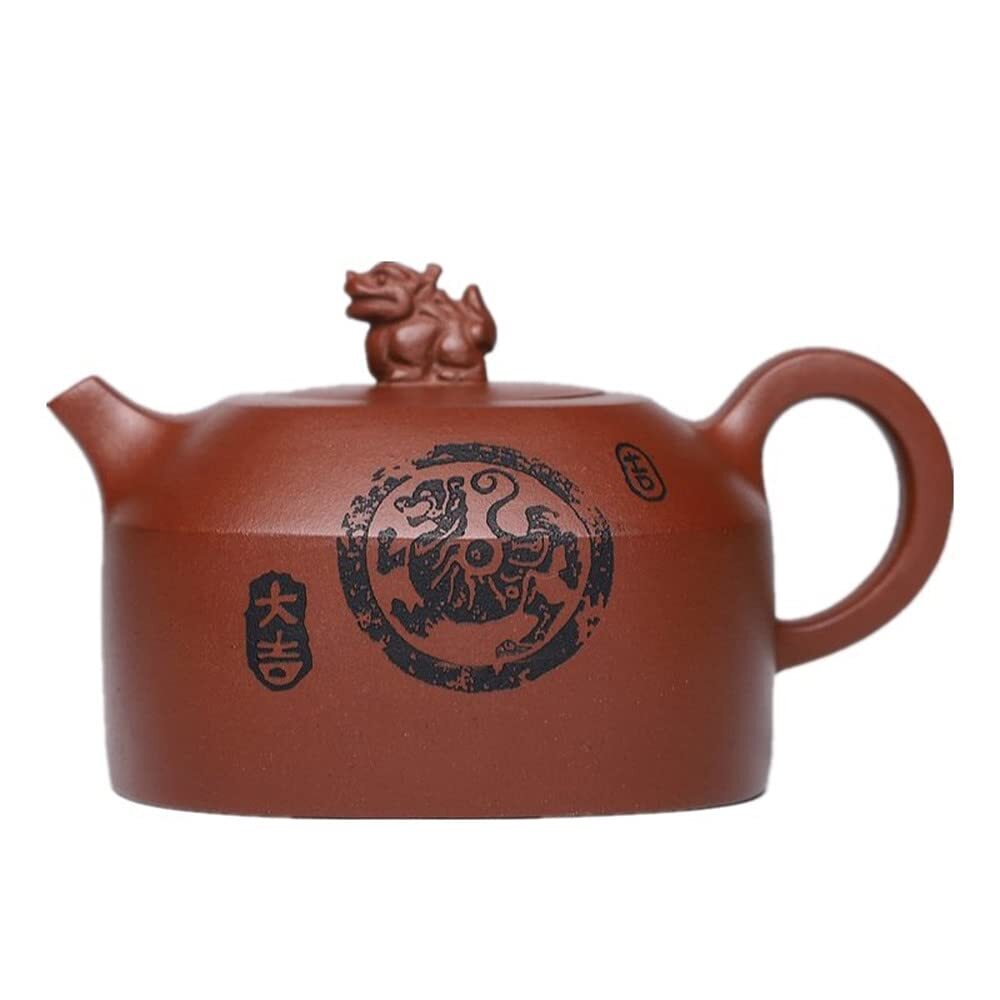 340ml Purple Clay Teapot Handmade Sculpture Kettle Creative Kung Fu Tea Set