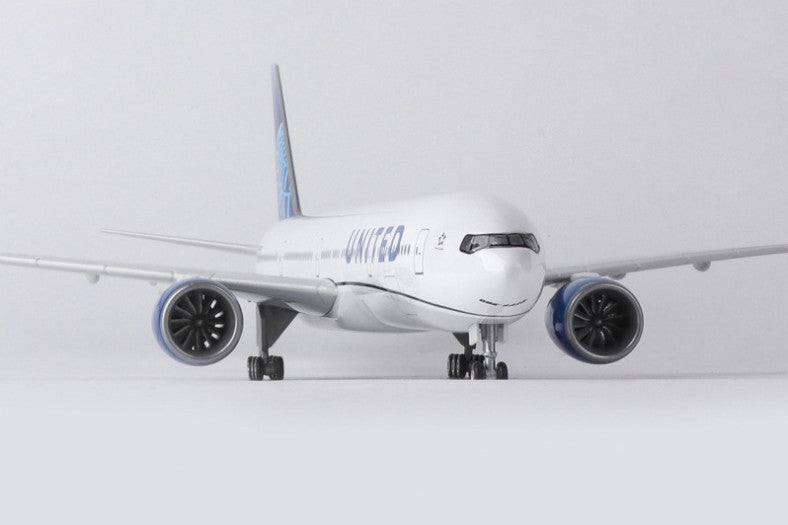 47CM 1:157 UNITED BOEING 777-300ER Airplane Landing Gears Resin Aircraft Model