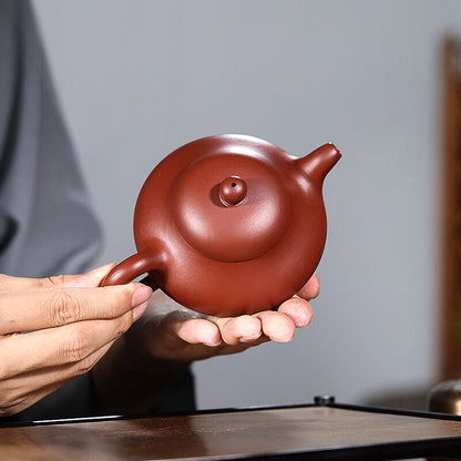 220ml yixing zisha Pottery Handmade tea pot marked dahongpao clay kungfu teapot