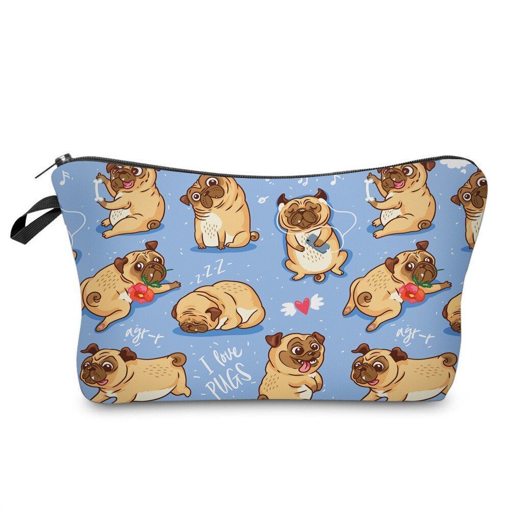Cosmetic Bag Waterproof Printing Turtle Leaf Toilet Bag Custom Style Traveling