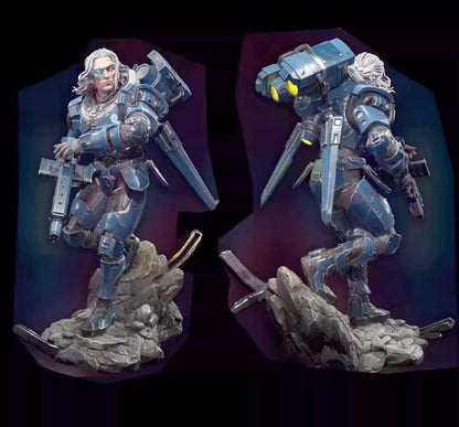 1/24 resin figure model kit Science Fiction Star Warrior Unassembled Unpainted