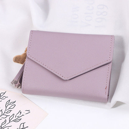 1Pc Short Tassel Wallet Women Purse Mini Coin Purse Card Pocket Girl Clutch Bag
