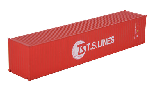 1:87 TS LINES 40GP Metal Shipping Container Model Toy Home Office Decor Gift