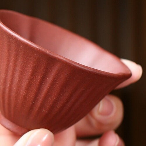 5pc/lot Real Yixing Zisha Purple Clay Tea Cup Master Cup Chinese Kungfu Cup 60ml
