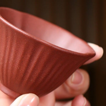 5pc/lot Real Yixing Zisha Purple Clay Tea Cup Master Cup Chinese Kungfu Cup 60ml