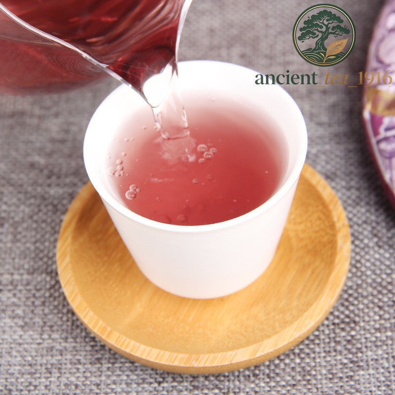 357g 2024 Yunnan Menghai Zijuan Pu'er Tea Raw Tea Brown Mountain Qizi Tea Cake