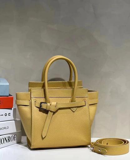 Cowhide Handbags For Women Genuine Leather Tote Bag Simple Trendy Bag