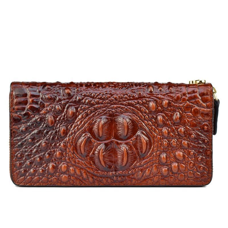 Genuine Leather Wallet Pattern Purse Large Clutch Bag 2*20*10CM Polyester Travel