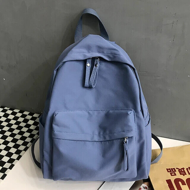 Vintage Canvas School Rucksack for Women Retro Shoulder Bag with Large Capacity