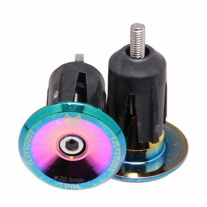 Handlebar Cap Road Mountain Bike Bicycle End Plugs Inflated Aluminum Alloy Lock