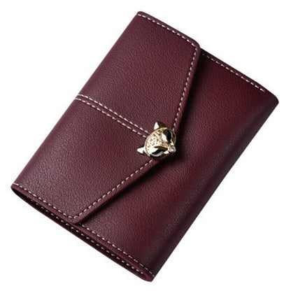 PU Leather Card&ID Holders Wallet Female Purse Clamps Cash Clip Women's Handbags