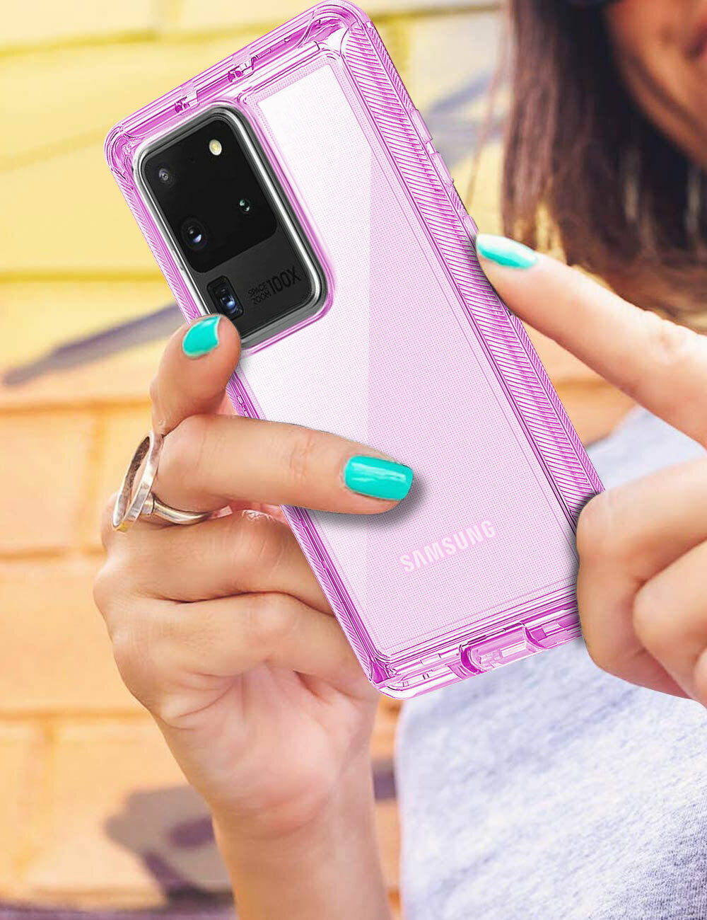 Luxury Clear Case Kickstand Clip Stand Holster Cover For Galaxy S20/ Ultra/ Plus