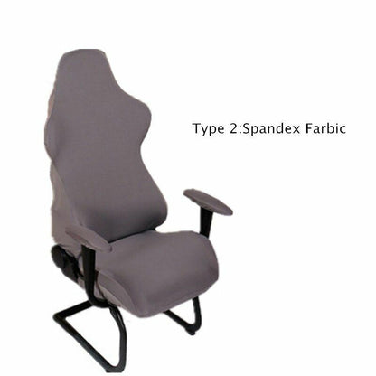4Pcs/Set Elastic Gaming Chair Warm Cover+Armrest Pads Lambswool Spandex Cushions
