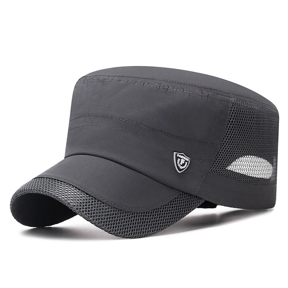 Summer Men's Mesh Flat Cap Army Hat Cadet Castro Military Patrol Baseball Casu
