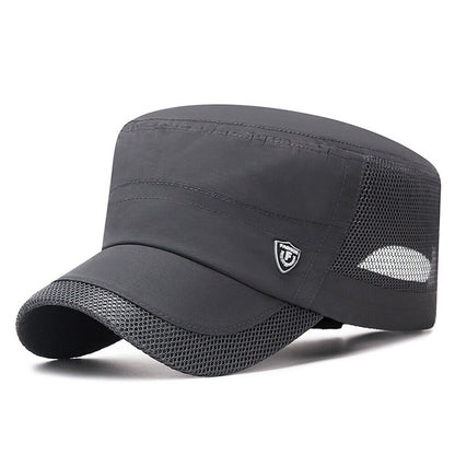 Summer Men's Mesh Flat Cap Army Hat Cadet Castro Military Patrol Baseball Casu