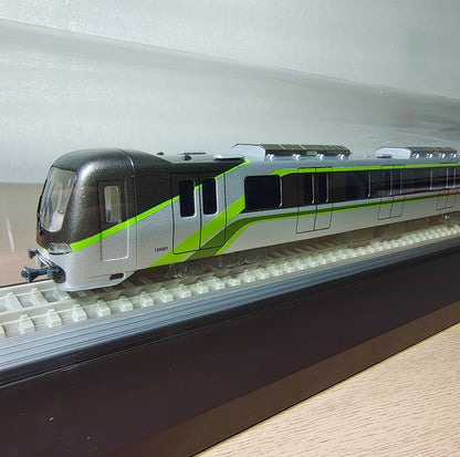 1:87 90CM Guangzhou Metro Line 12 Subway Passenger Car Train Diecast Model