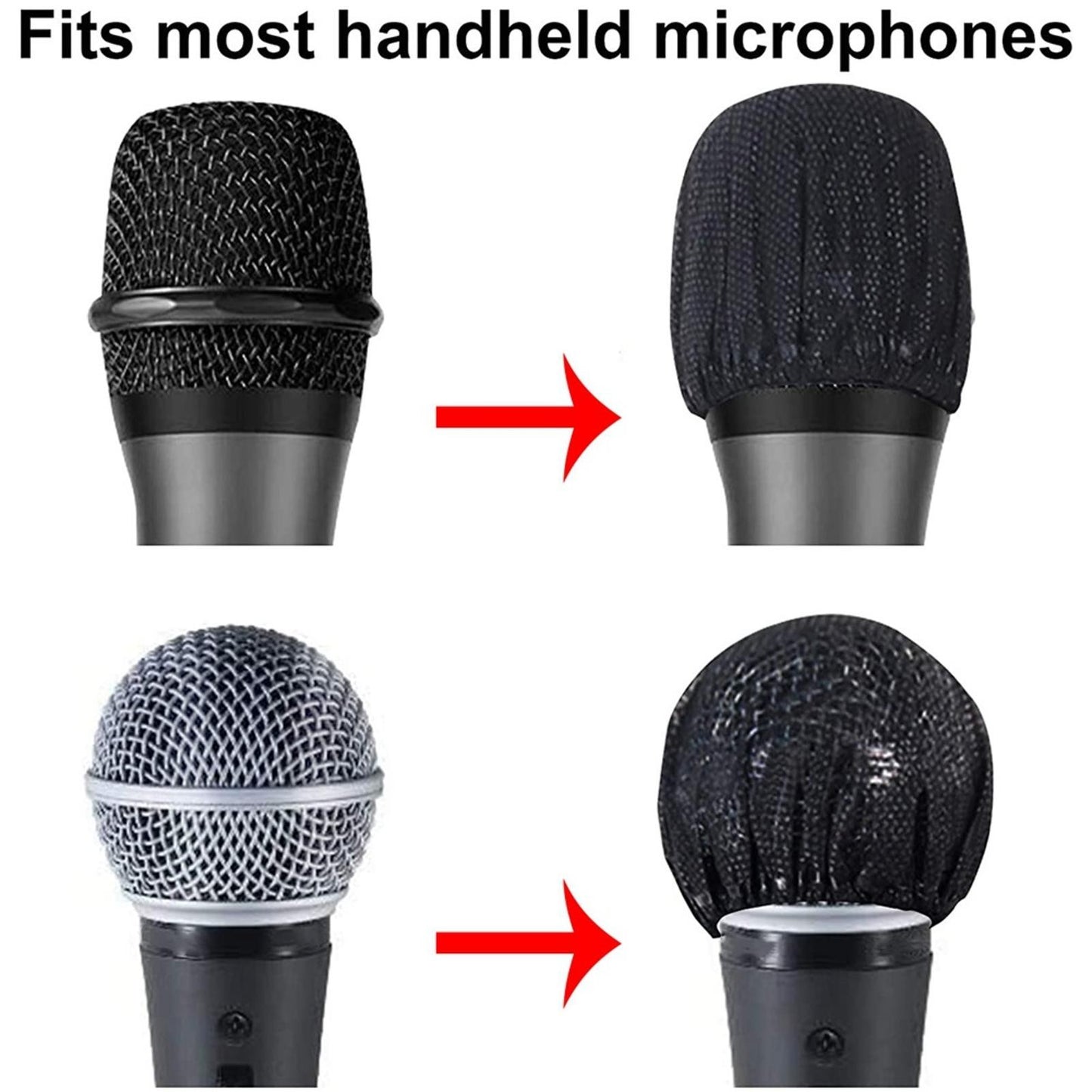 100Pcs Microphone Pop Filter Hygiene Cover Odor Removal Disposable Mike Sponge