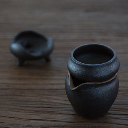 Black Ceramic Tea Strainers Accessory