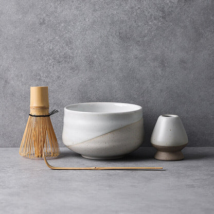 Ceramic Matcha Sets with Bamboo Whisk Chinese Tea Ceremony Set