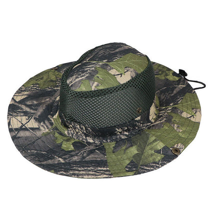 Summer Bucket Boonie Hat Fishing Sun Brim Cool Mesh Top Garden Outdoor Cap Hats