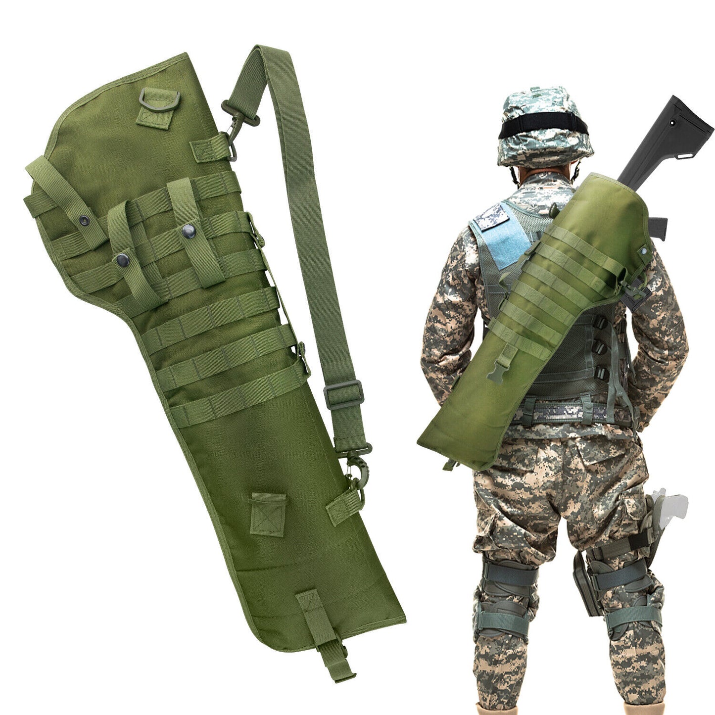 47" Tactical Carbine Rifle Range Gun Molle Bag Carry Soft Case Storage Backpack