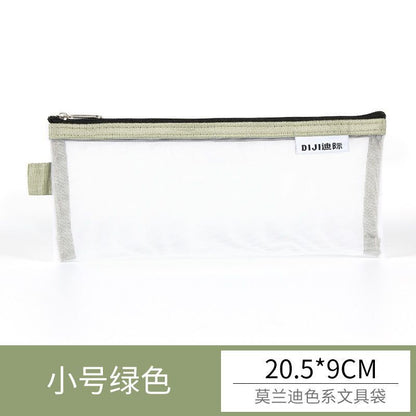 Makeup Pouch Lipstick Brush Storage Bags Transparent Mesh Traveling Cosmetic 1PC