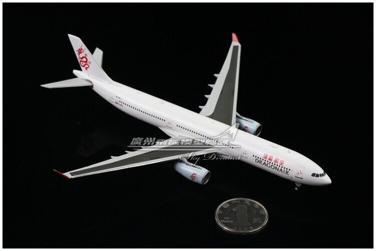 1:400 JC Wings DRAGONAIR AIRBUS A330-300 Passenger Airplane Diecast Plnae Model