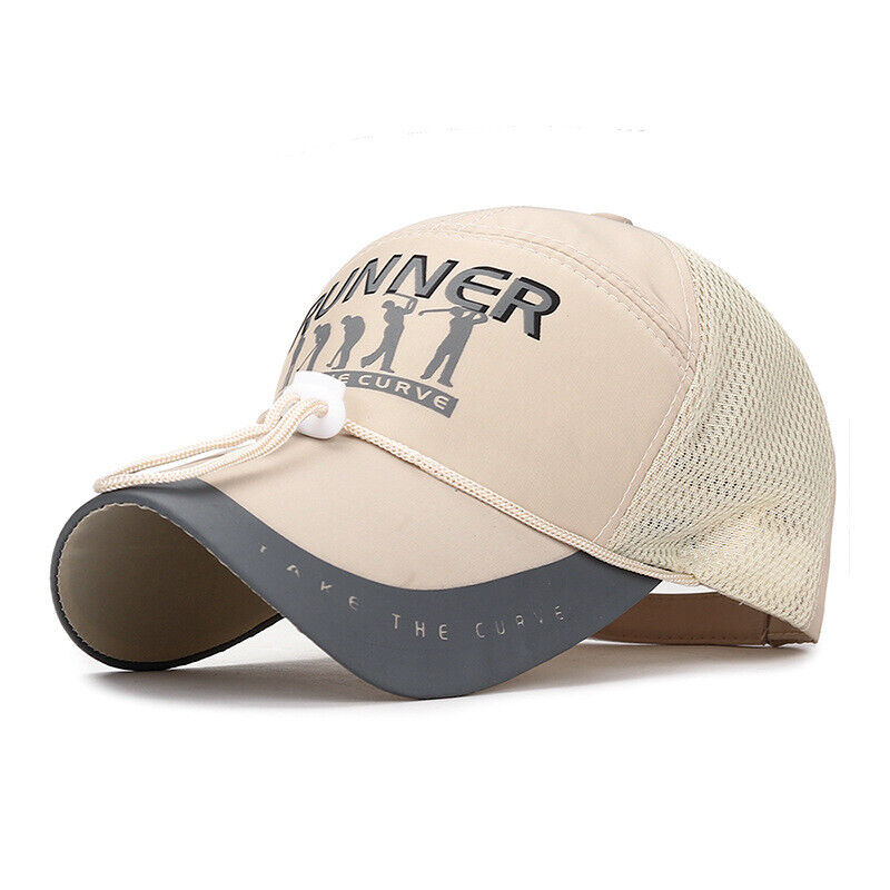 Men Printed Baseball Cap Wind-proof Hat Fishing Hat Neutral Long-brimmed Sun Hat