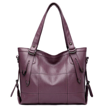 Vintage Solid Crossbody Bags Women PU Leather Luxury Shoulder Bag Large Capacity